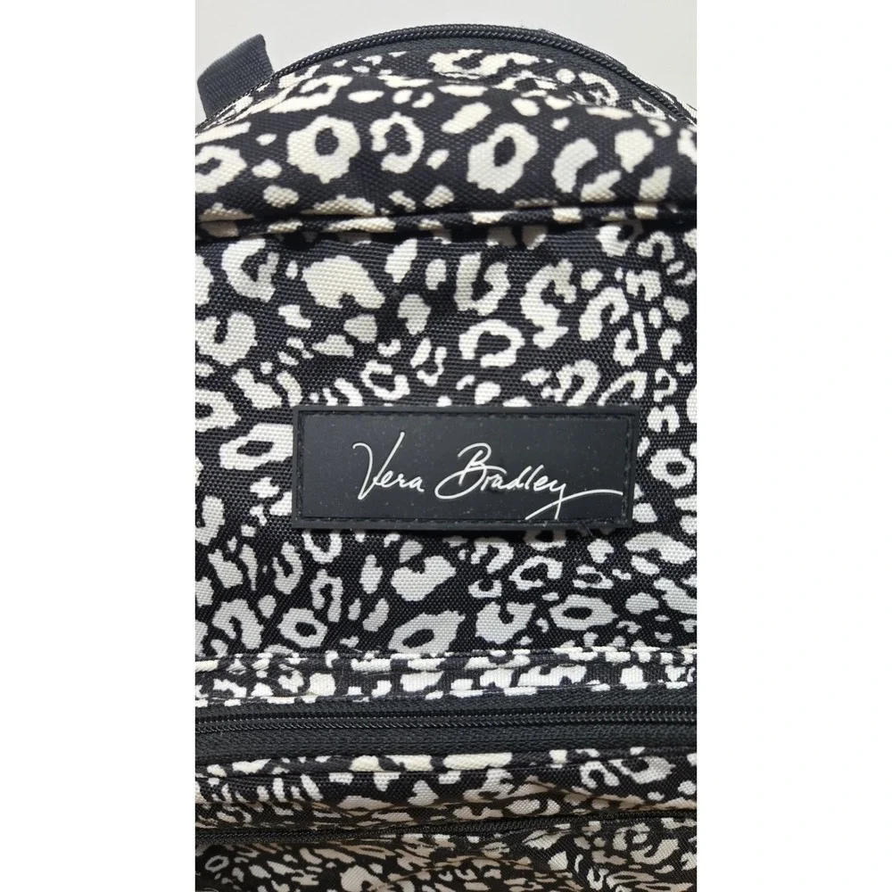 Vera Bradley Medium‎ Backpack Camocat Black/White Leopard Print